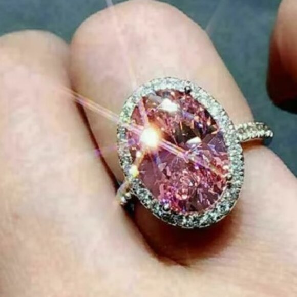 Pink Ice Oval Ring - Picture 5 of 5